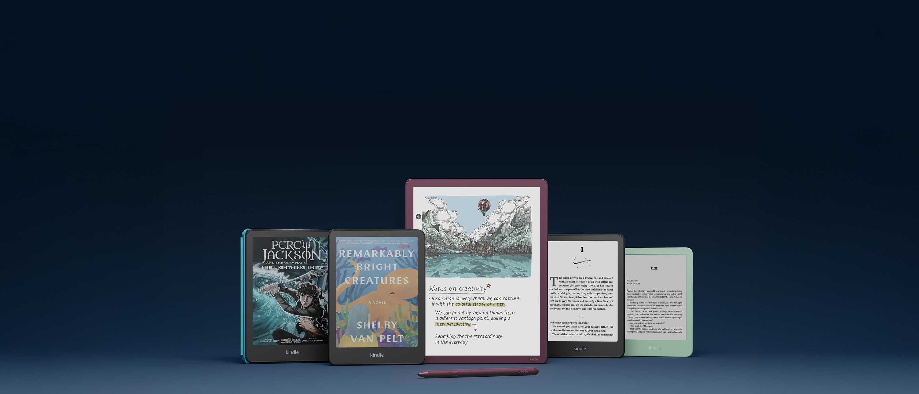 Лінійка пристроїв Kindle: Colorsoft, Paperwhite, Scribe та Kindle