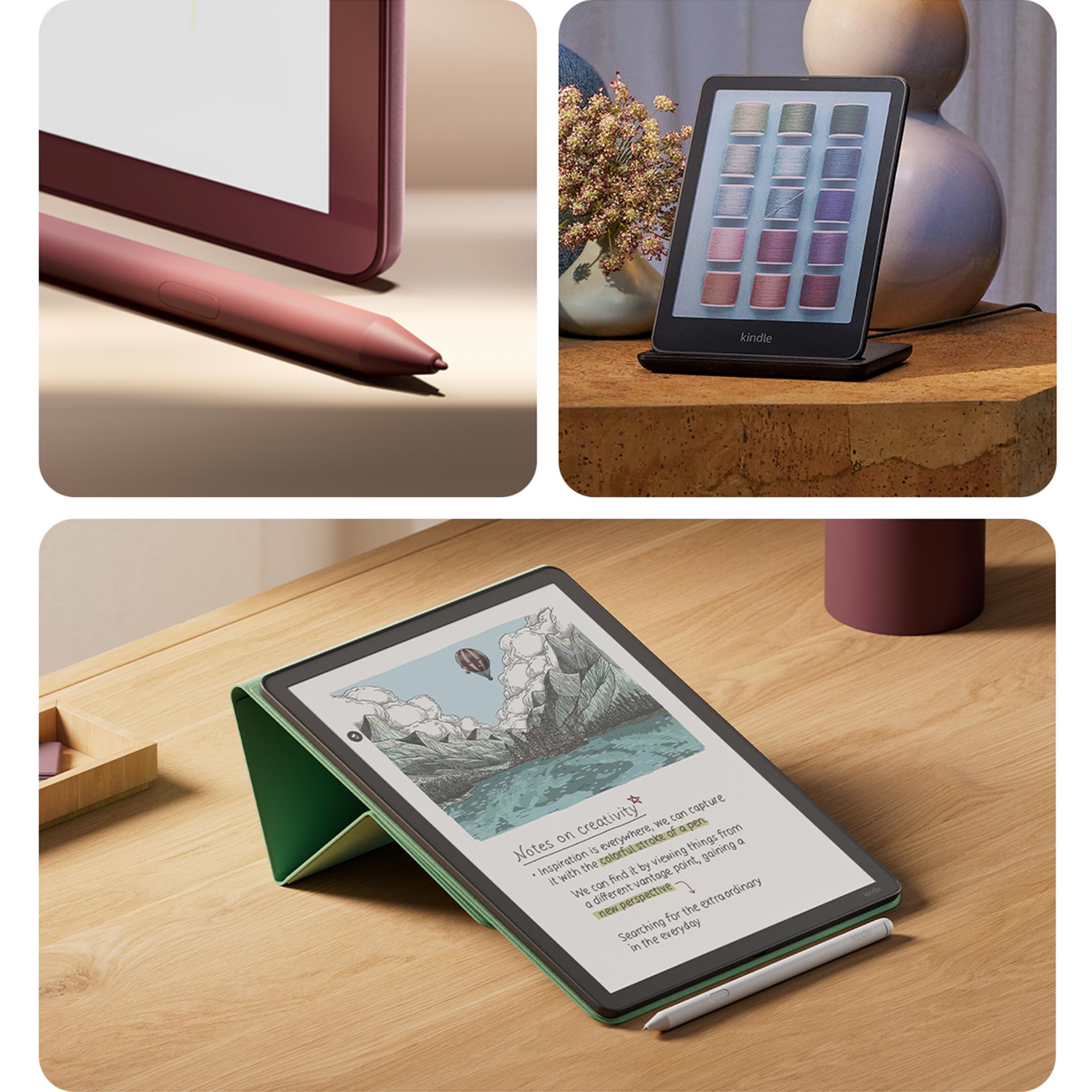Kindle Scribe з обкладинками, стилусом і зарядною станцією